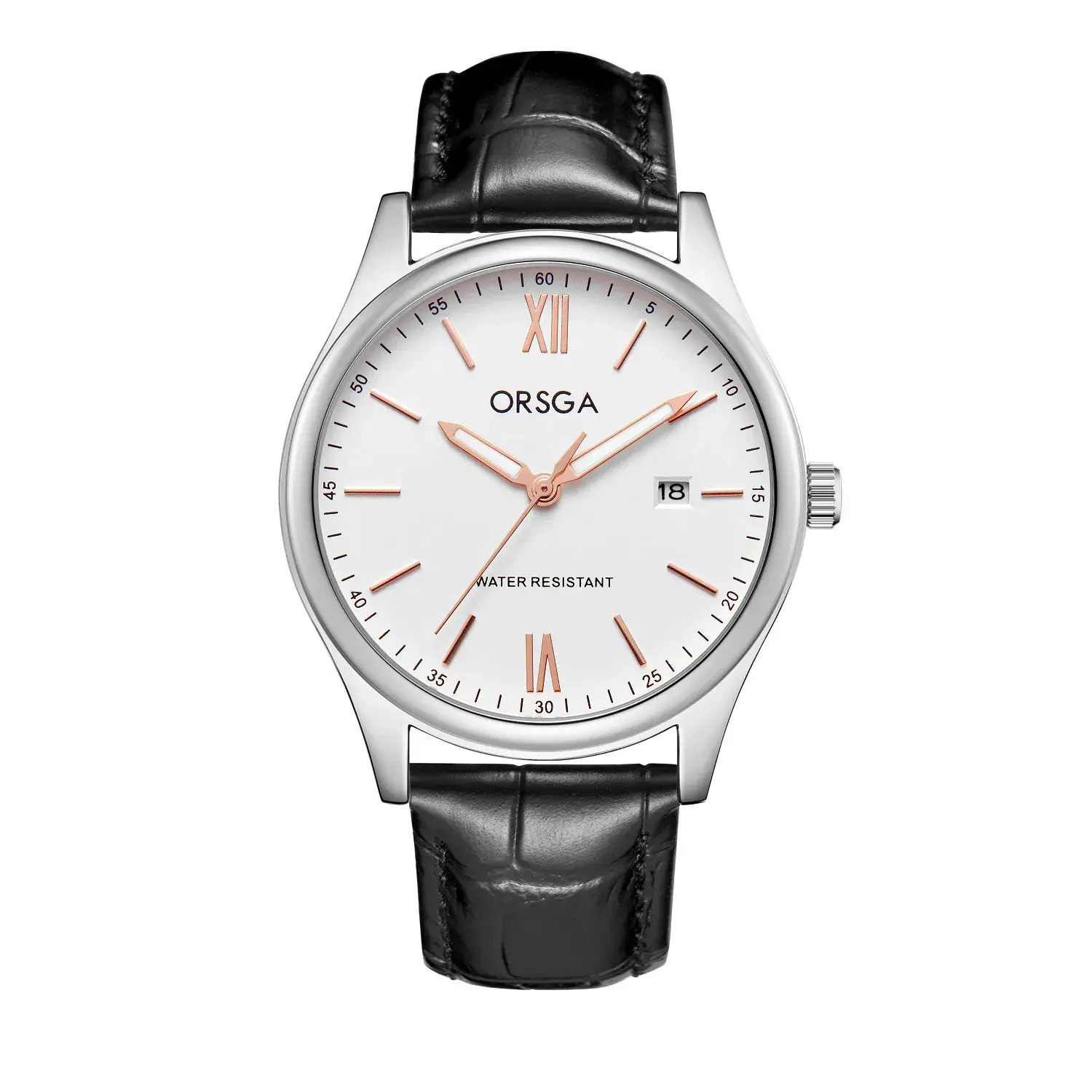 Oshga Men's Quartz Watch Rose Gold Stainless Steel - Image 6