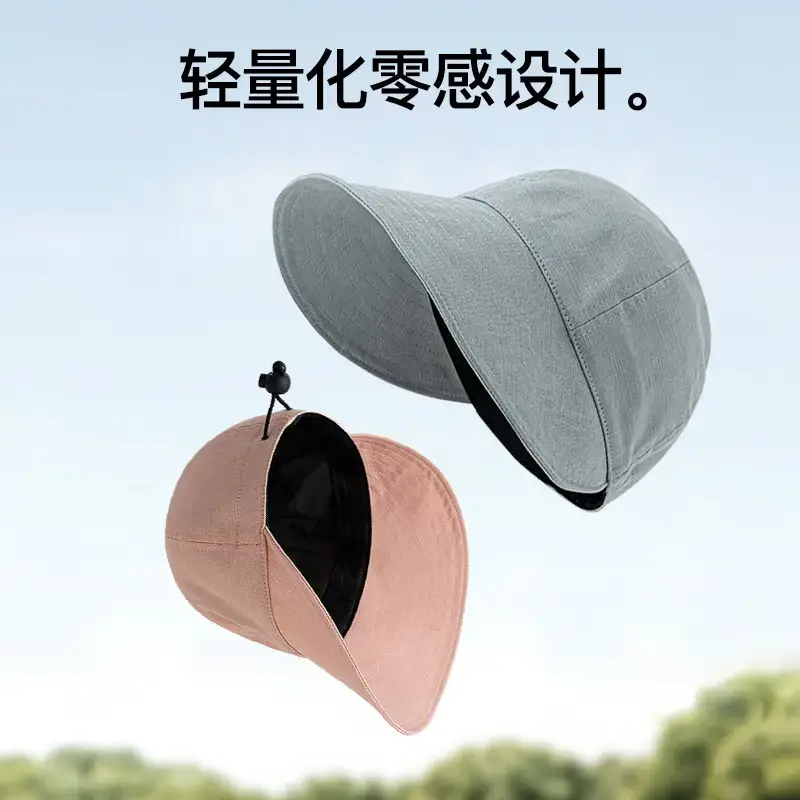 Women Sun Hat with Large Brim, Cotton Linen, Anti-Ultraviolet - Image 6
