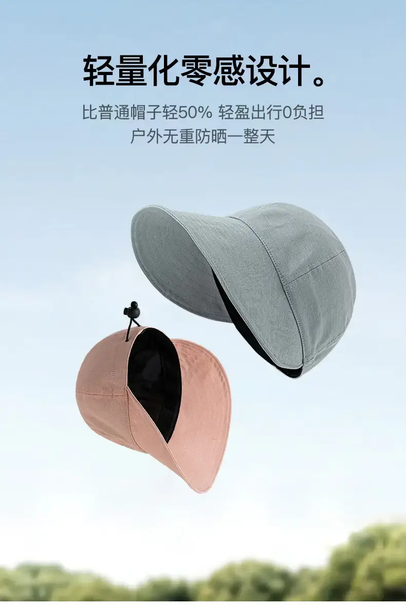 Women Sun Hat with Large Brim, Cotton Linen, Anti-Ultraviolet — feature 14
