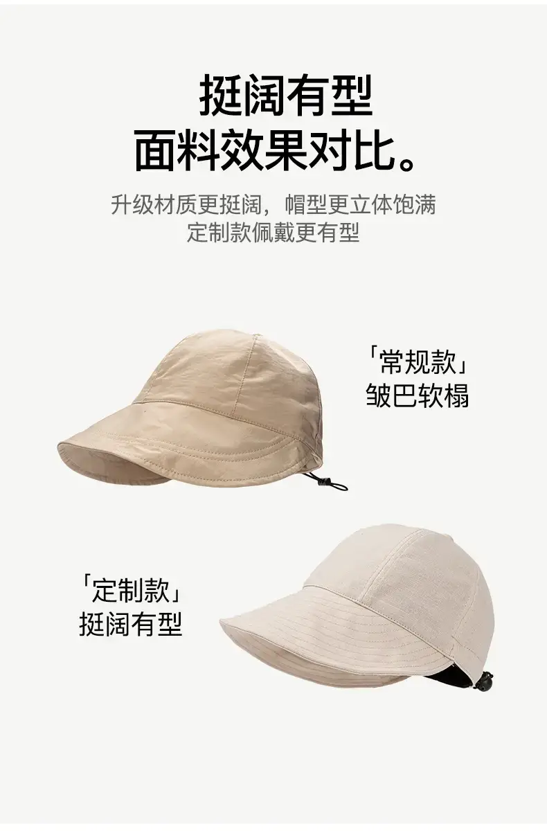 Women Sun Hat with Large Brim, Cotton Linen, Anti-Ultraviolet — feature 16