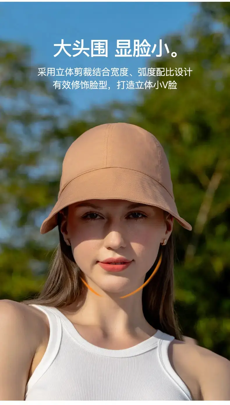 Women Sun Hat with Large Brim, Cotton Linen, Anti-Ultraviolet — feature 21