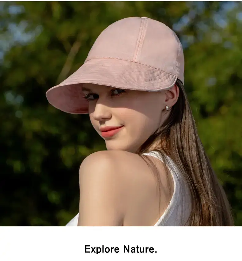 Women Sun Hat with Large Brim, Cotton Linen, Anti-Ultraviolet — feature 24