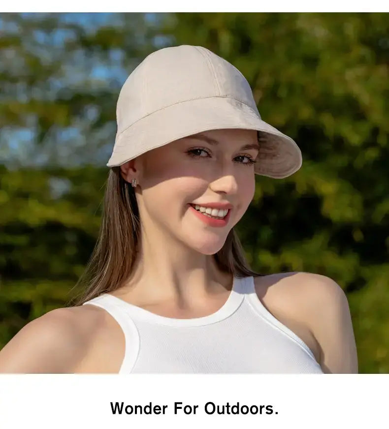 Women Sun Hat with Large Brim, Cotton Linen, Anti-Ultraviolet — feature 25