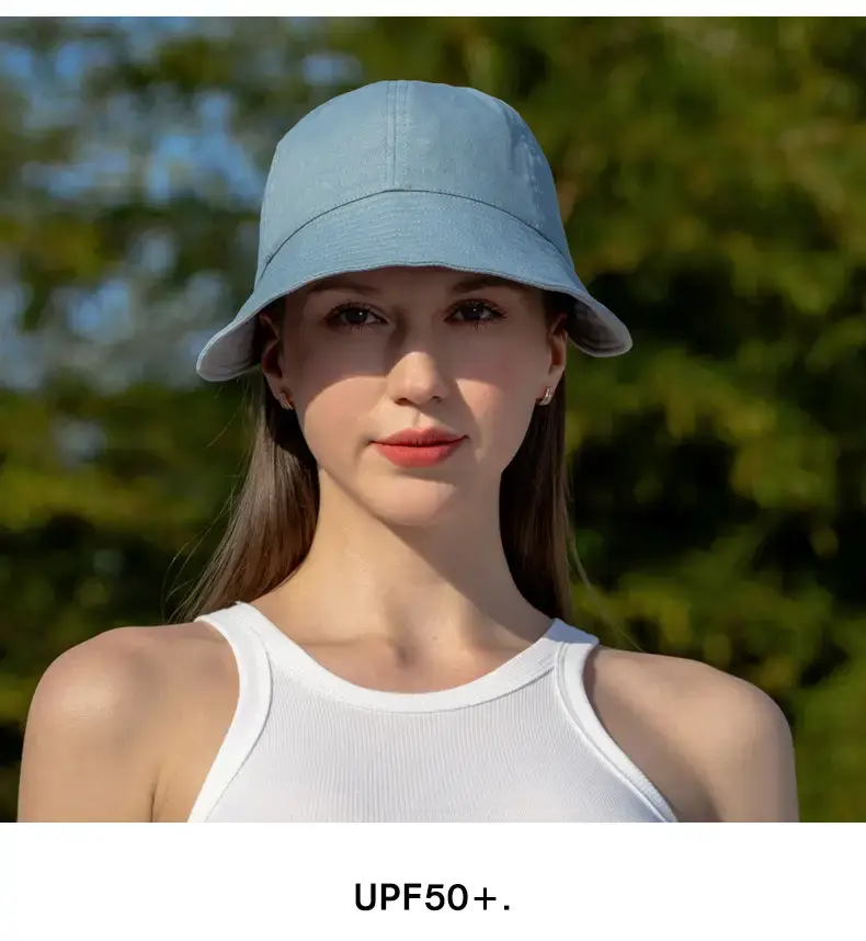 Women Sun Hat with Large Brim, Cotton Linen, Anti-Ultraviolet — feature 26