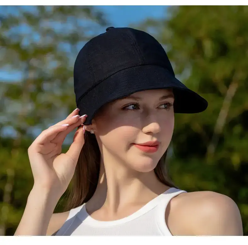 Women Sun Hat with Large Brim, Cotton Linen, Anti-Ultraviolet — feature 28
