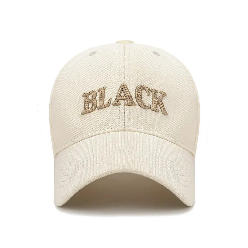 Black Embroidered Baseball Cap for Men Women Curved Brim - Image 7