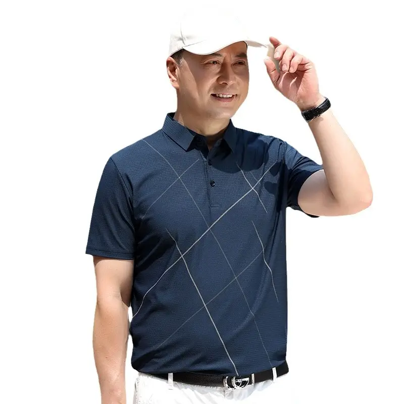 Men Navy Polo Shirt 60+ Summer Wear - Image 14