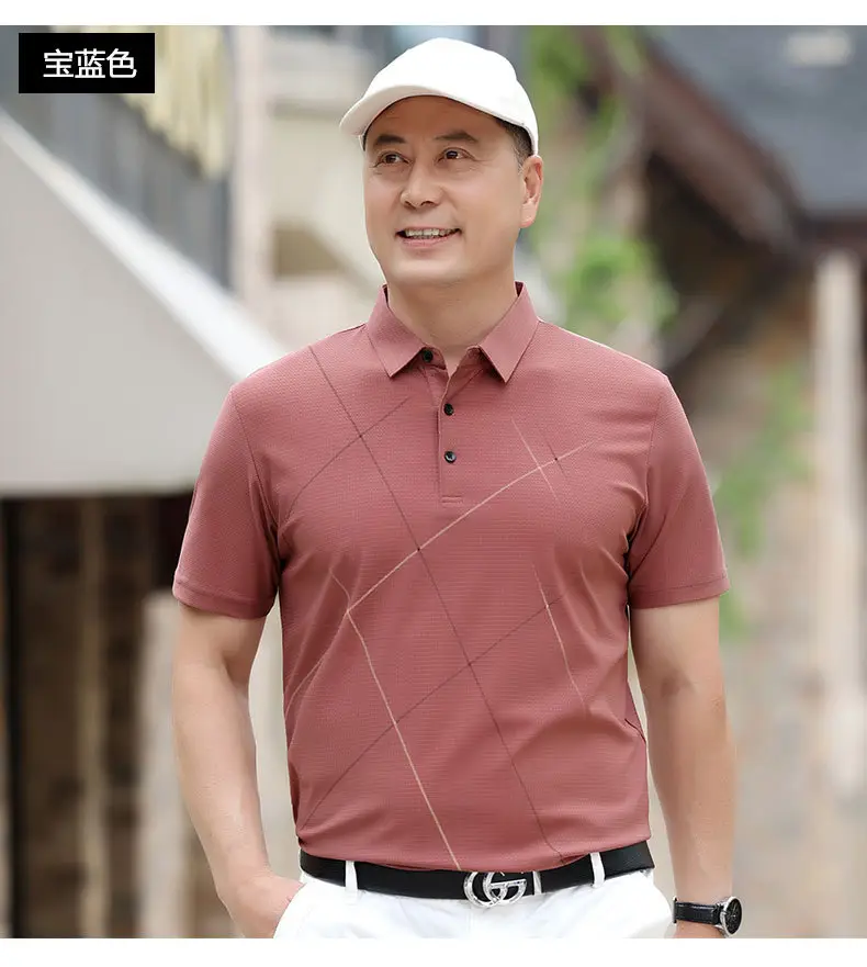 Men Navy Polo Shirt 60+ Summer Wear — feature 18
