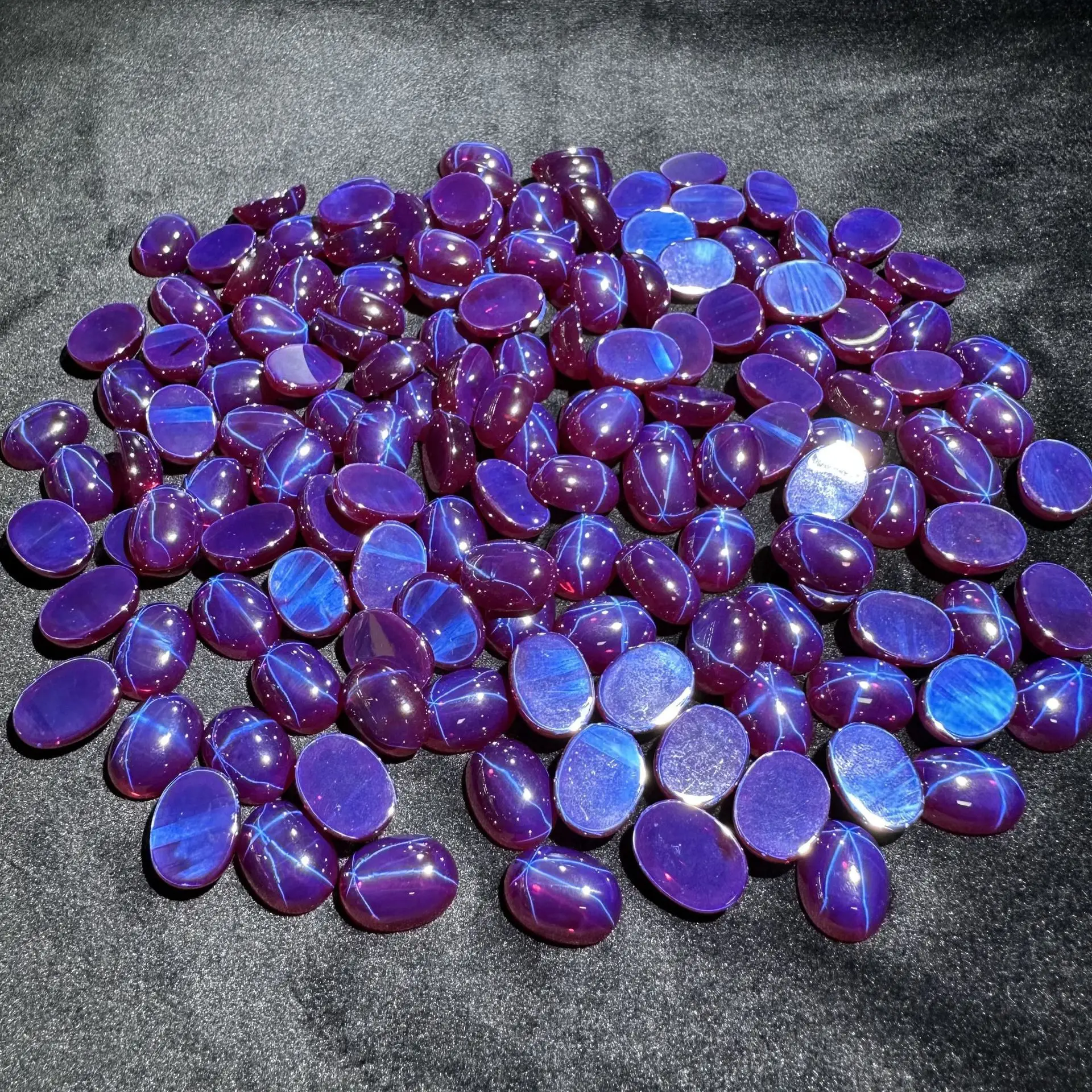 Six Pointed Star Light Ruby Egg Shape Jewelry - Image 4