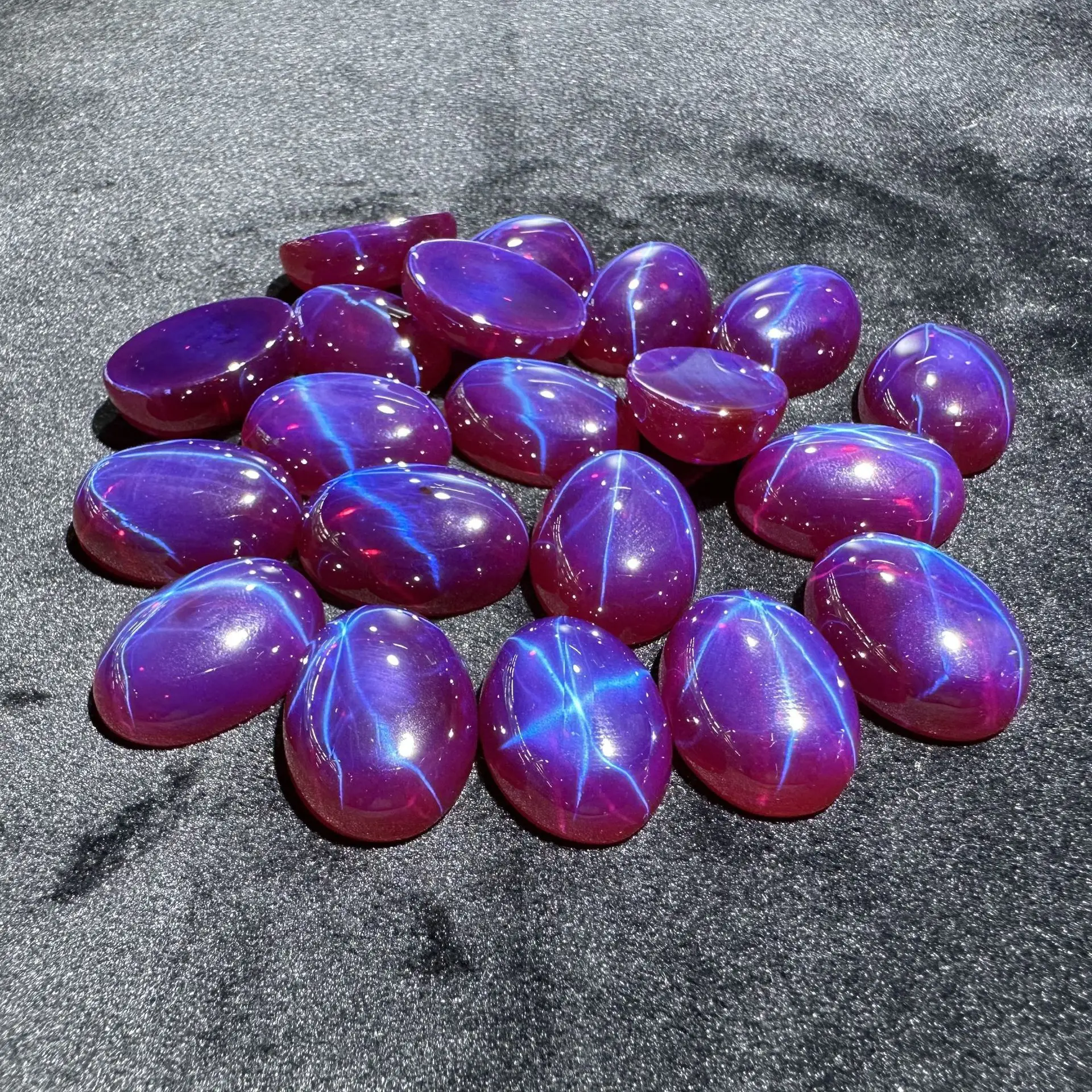 Six Pointed Star Light Ruby Egg Shape Jewelry — feature 11