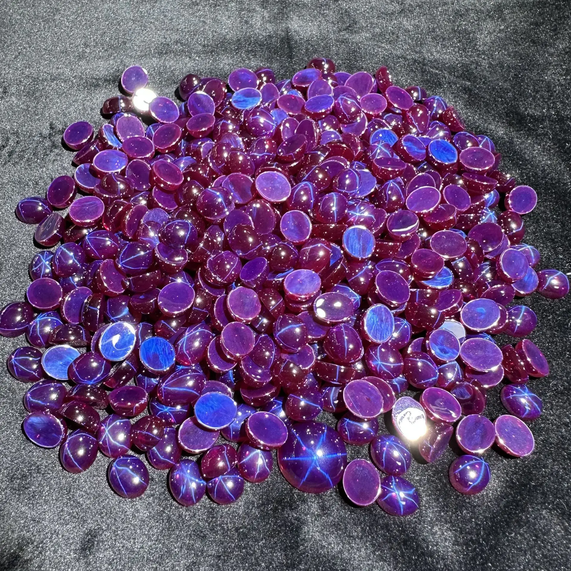 Six Pointed Star Light Ruby Egg Shape Jewelry — feature 4