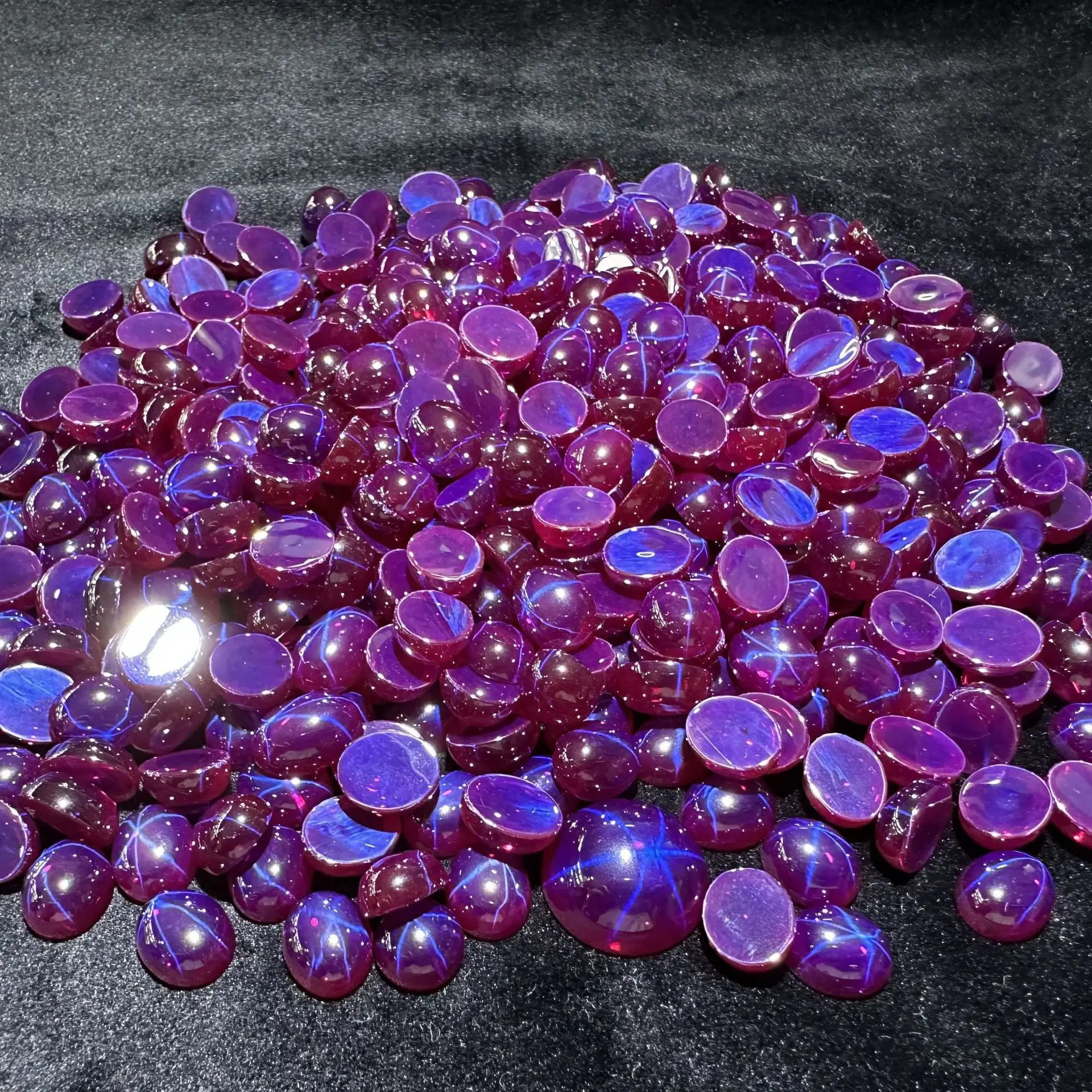Six Pointed Star Light Ruby Egg Shape Jewelry — feature 5