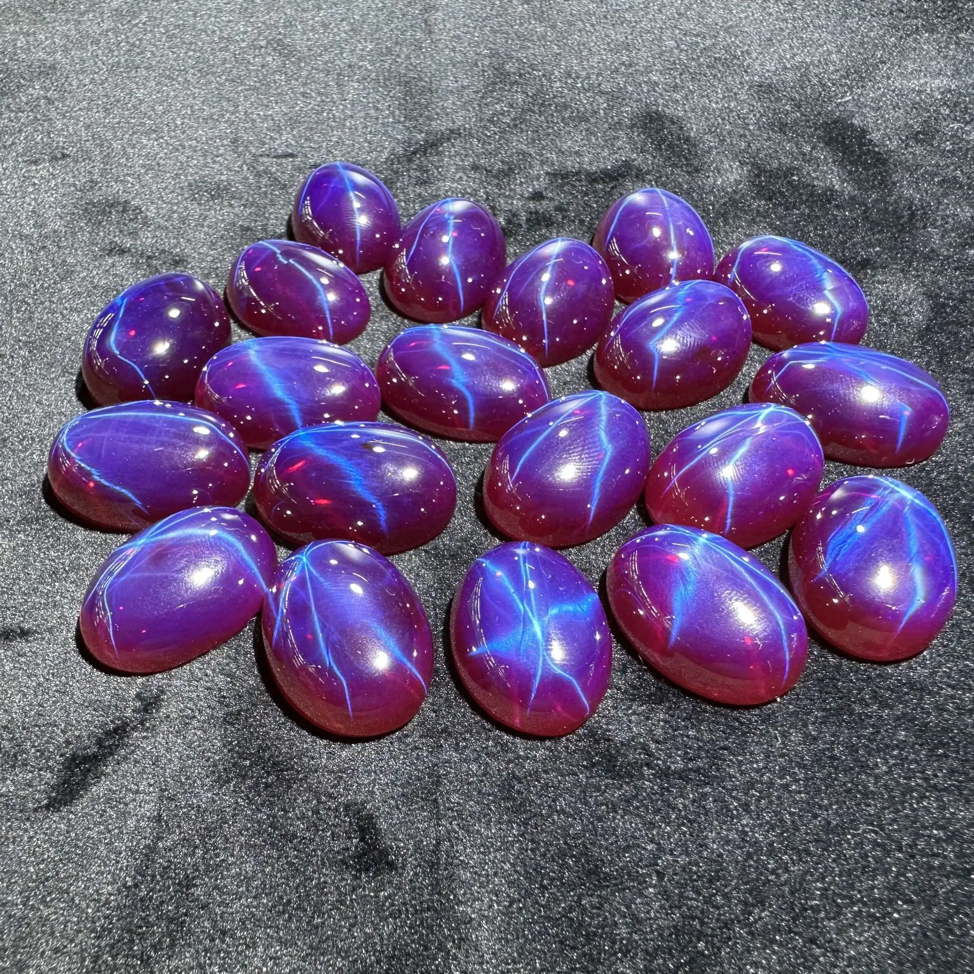 Six Pointed Star Light Ruby Egg Shape Jewelry — feature 7