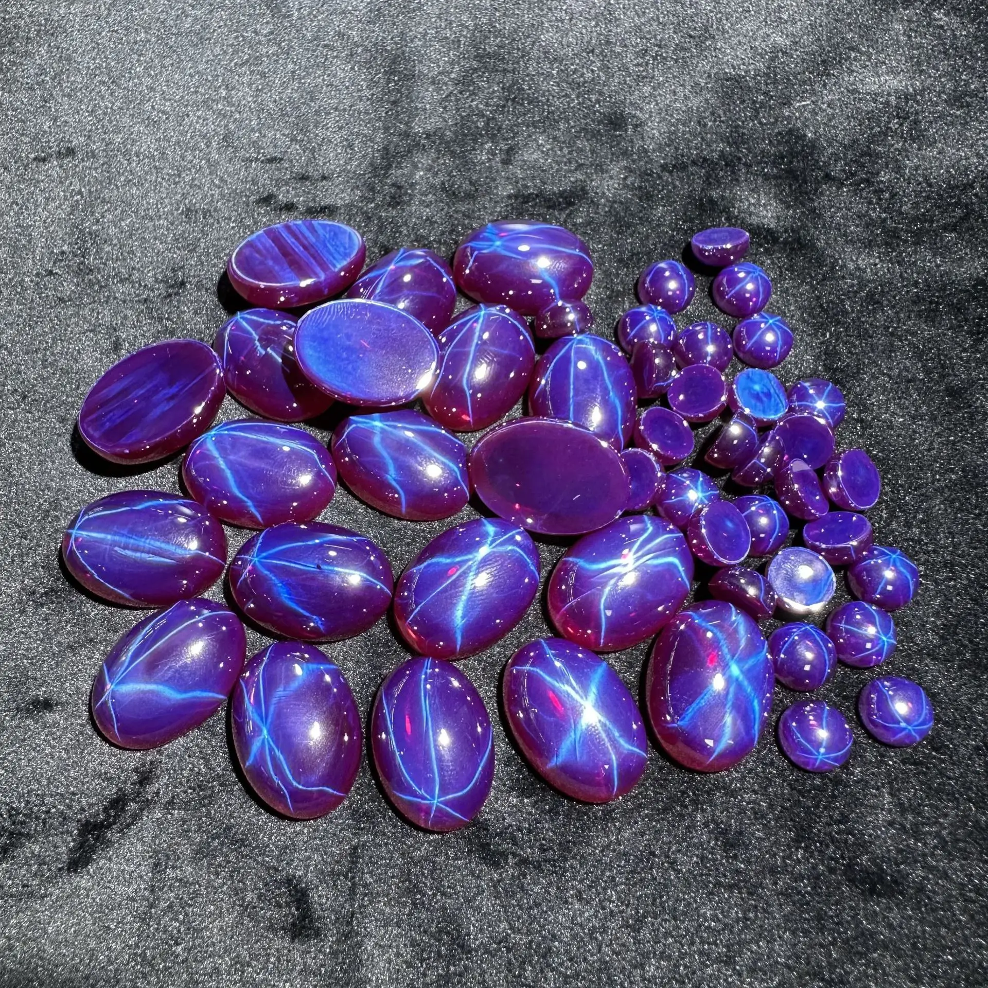 Six Pointed Star Light Ruby Egg Shape Jewelry — feature 9