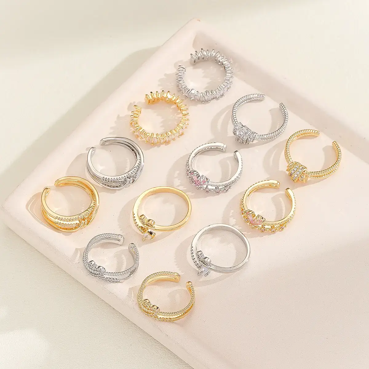 Peach Heart Gold Plated Ring for Women - Image 6