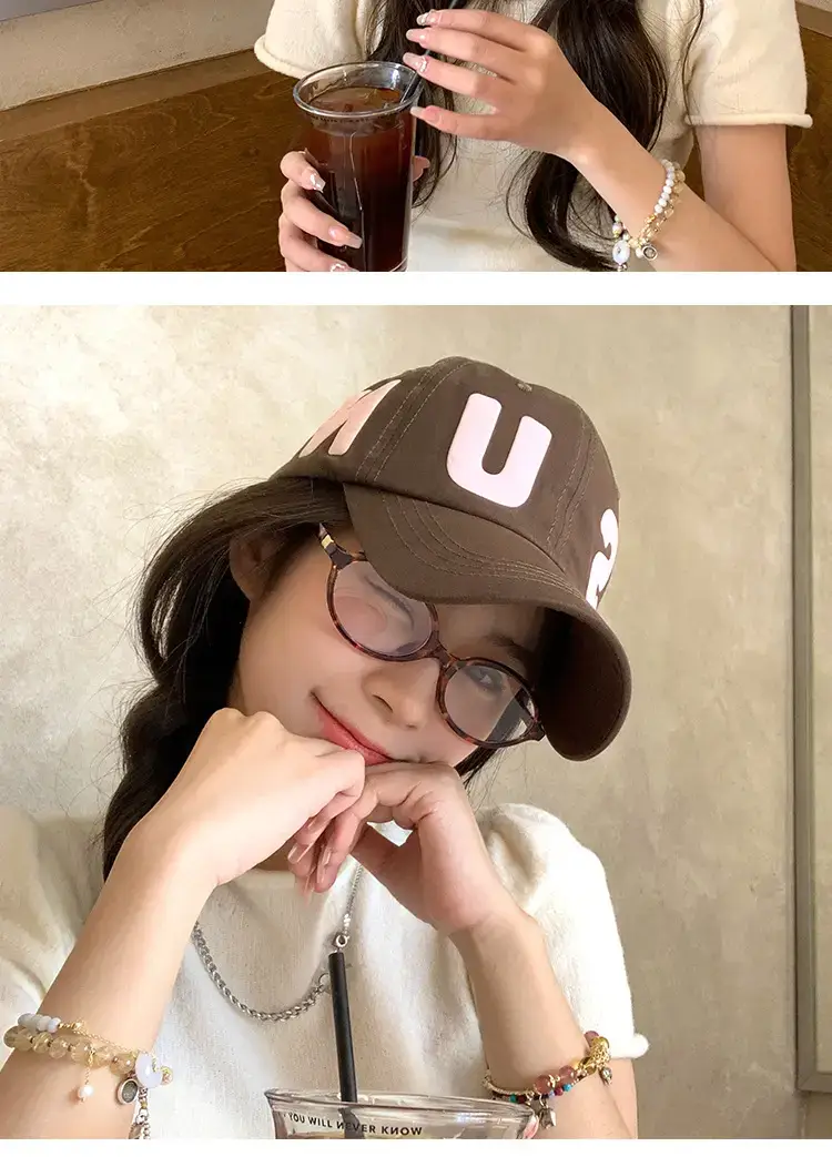 Women Letter Baseball Cap Wide Brim Deep Top — feature 13