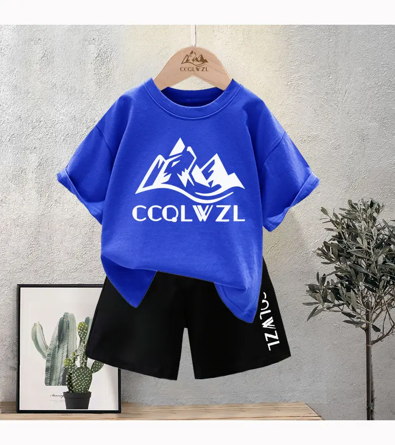 Children's Printed Cotton T-Shirt White Black Summer 2024 — feature 12