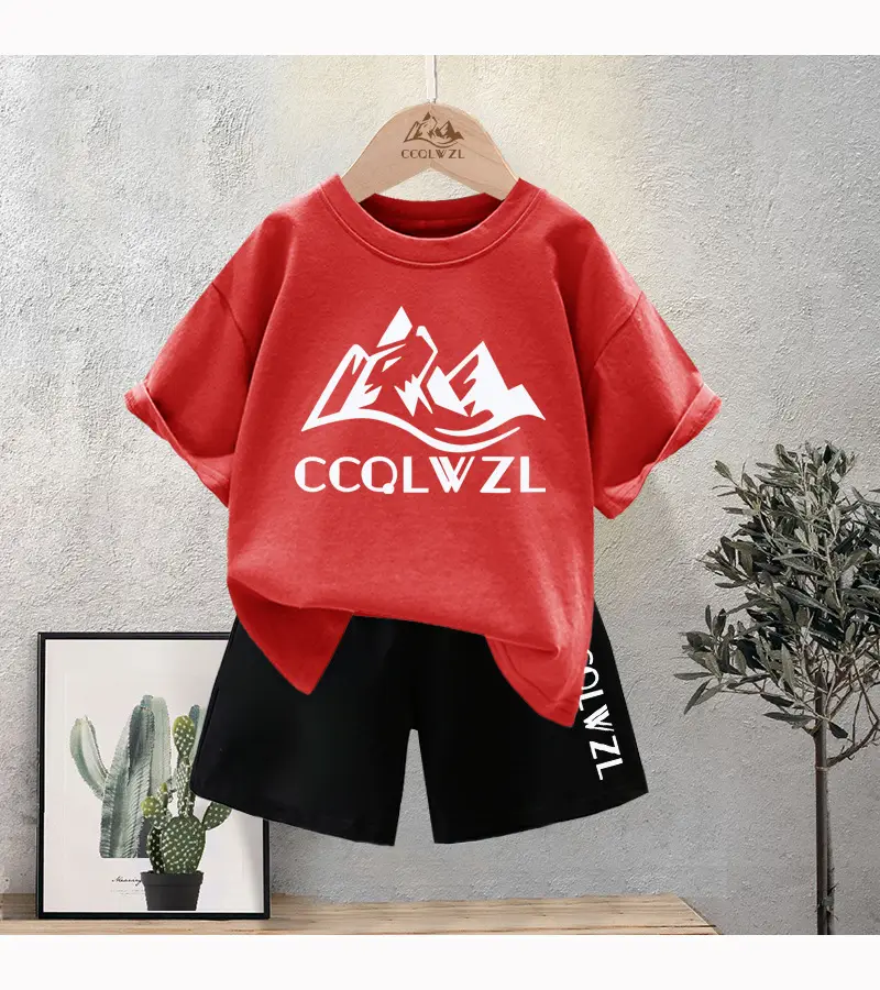 Children's Printed Cotton T-Shirt White Black Summer 2024 — feature 14