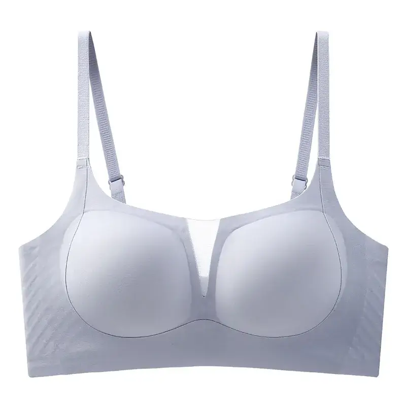 V-Neck Mesh Bra for Women Large Small Bust U-Shaped Back - Image 2