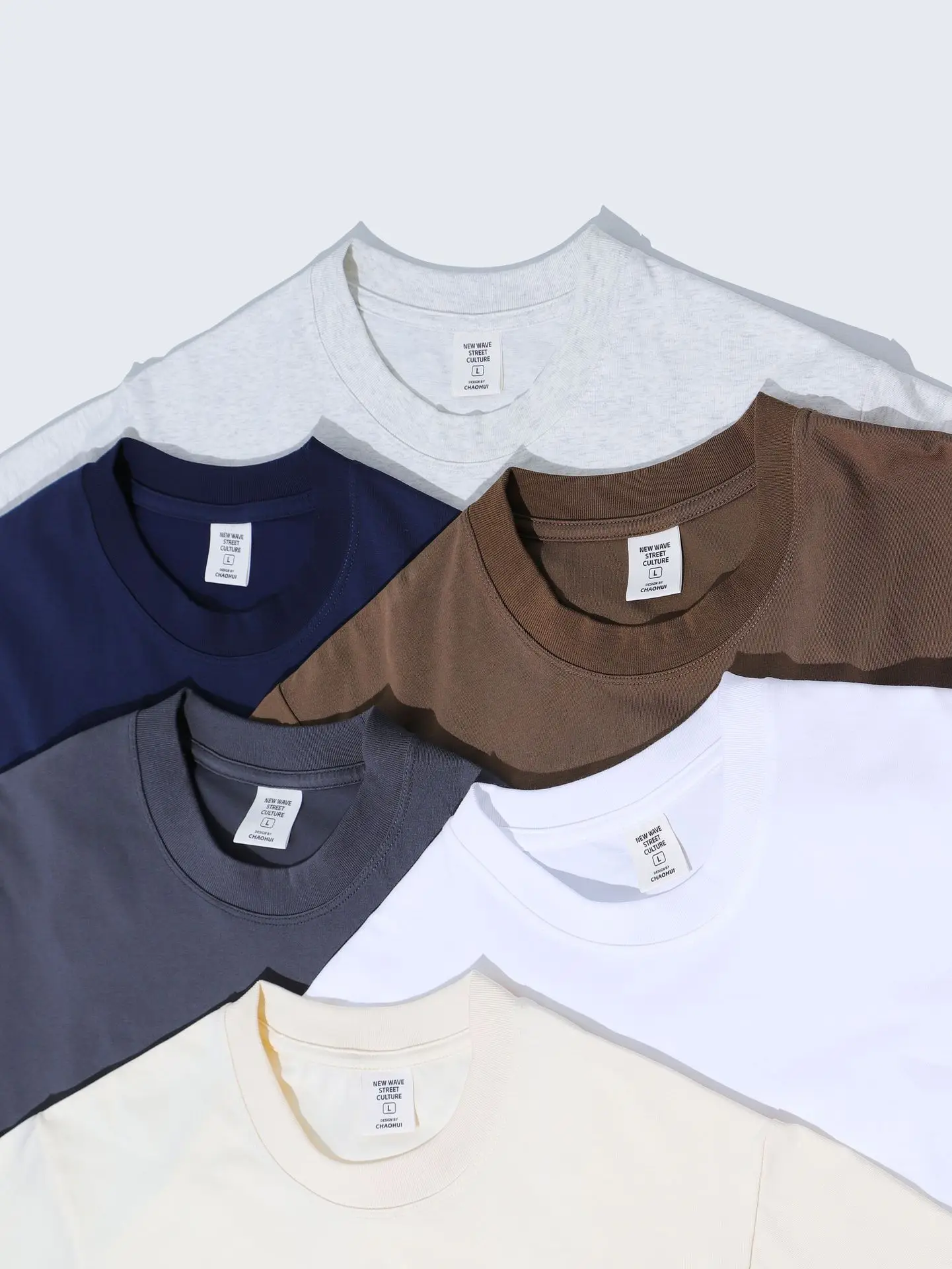 Men 240g Black Crewneck T-Shirt Quick Dry - Image 15