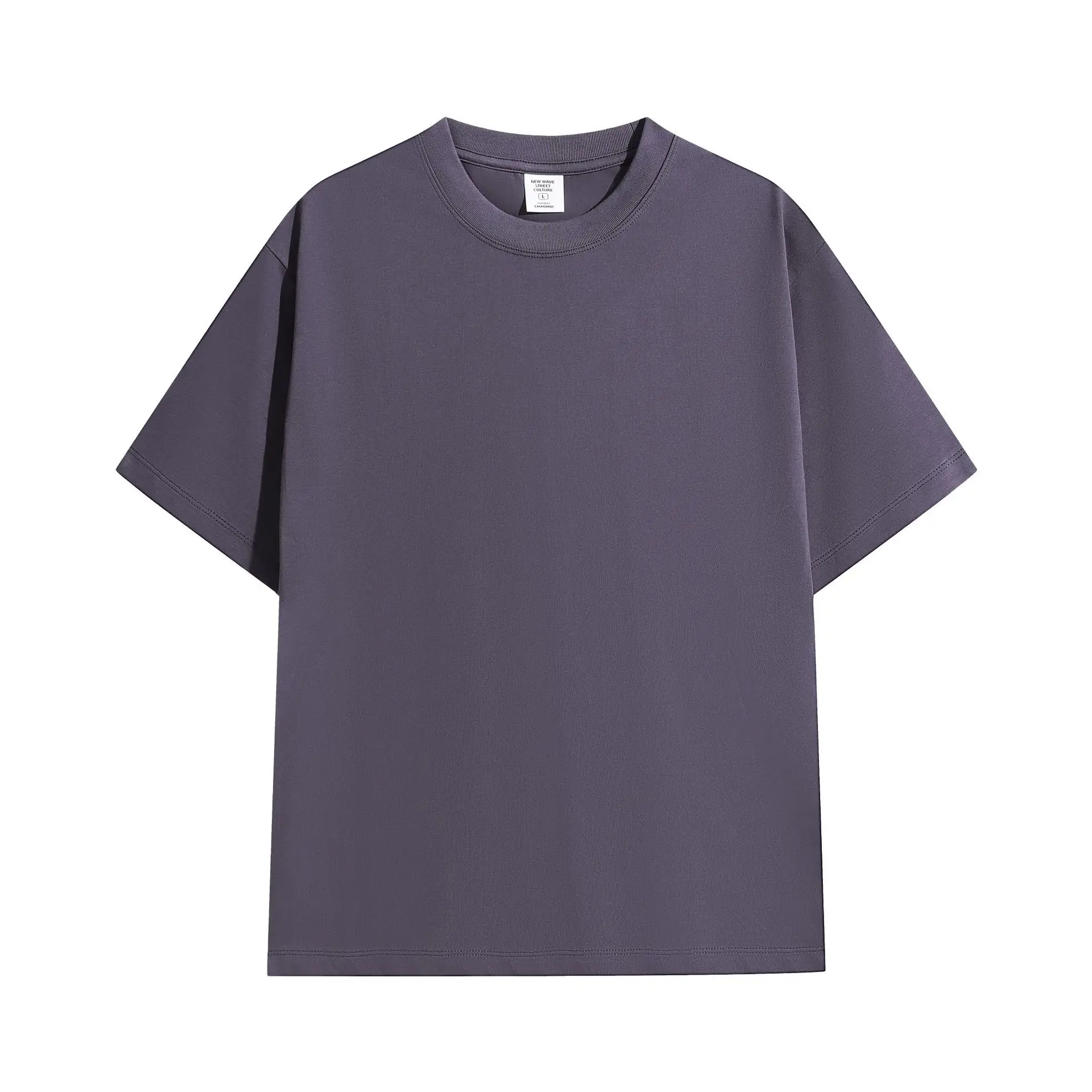 Men 240g Black Crewneck T-Shirt Quick Dry - Image 10