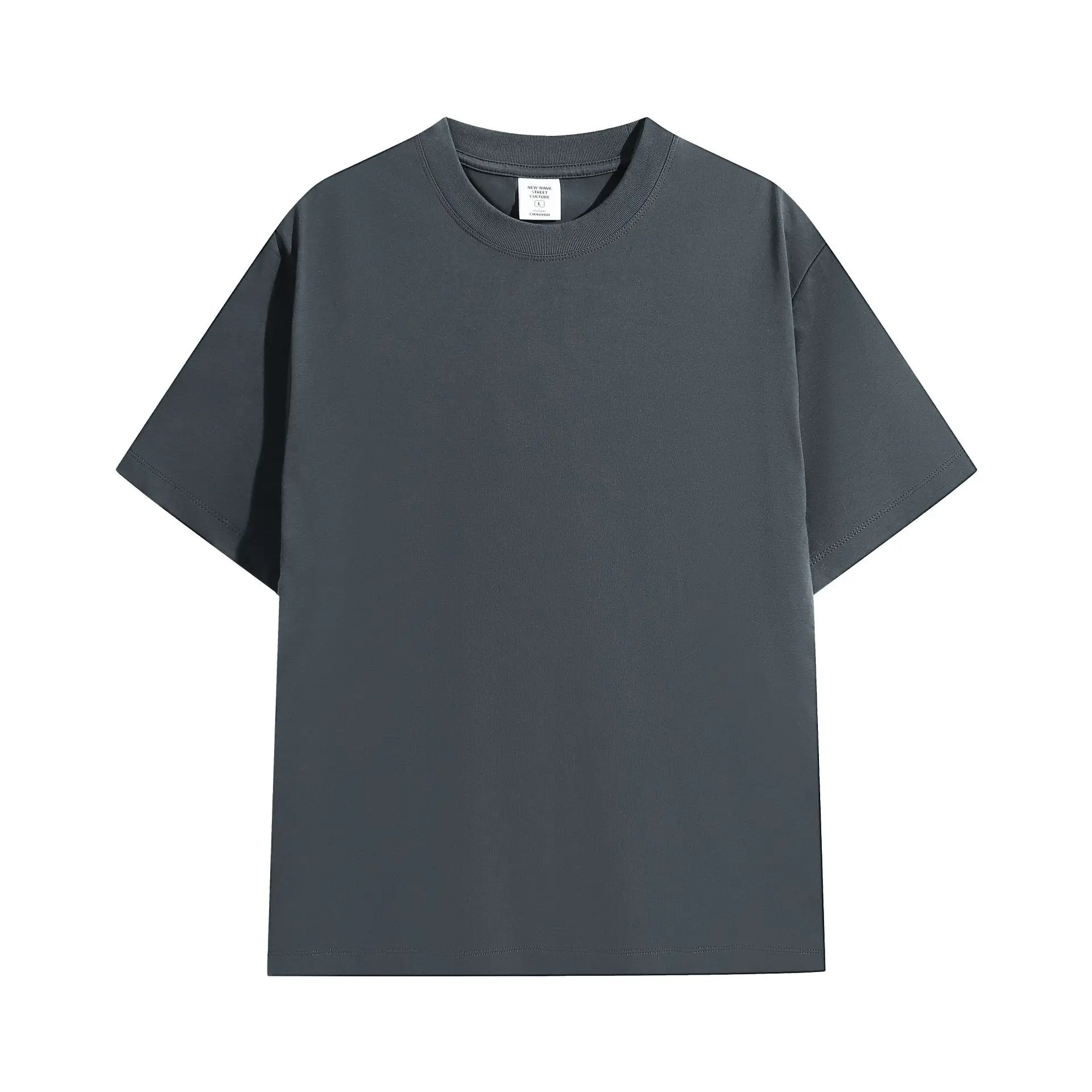 Men 240g Black Crewneck T-Shirt Quick Dry - Image 11