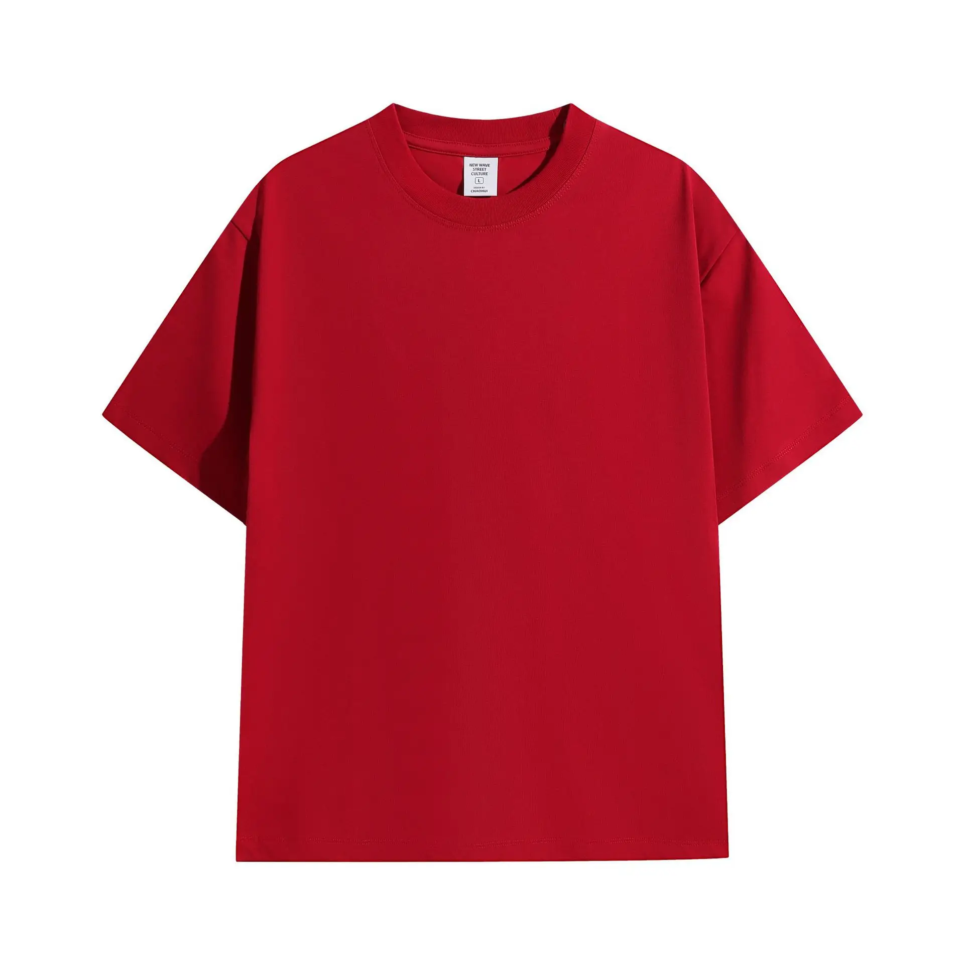 Men 240g Black Crewneck T-Shirt Quick Dry - Image 12