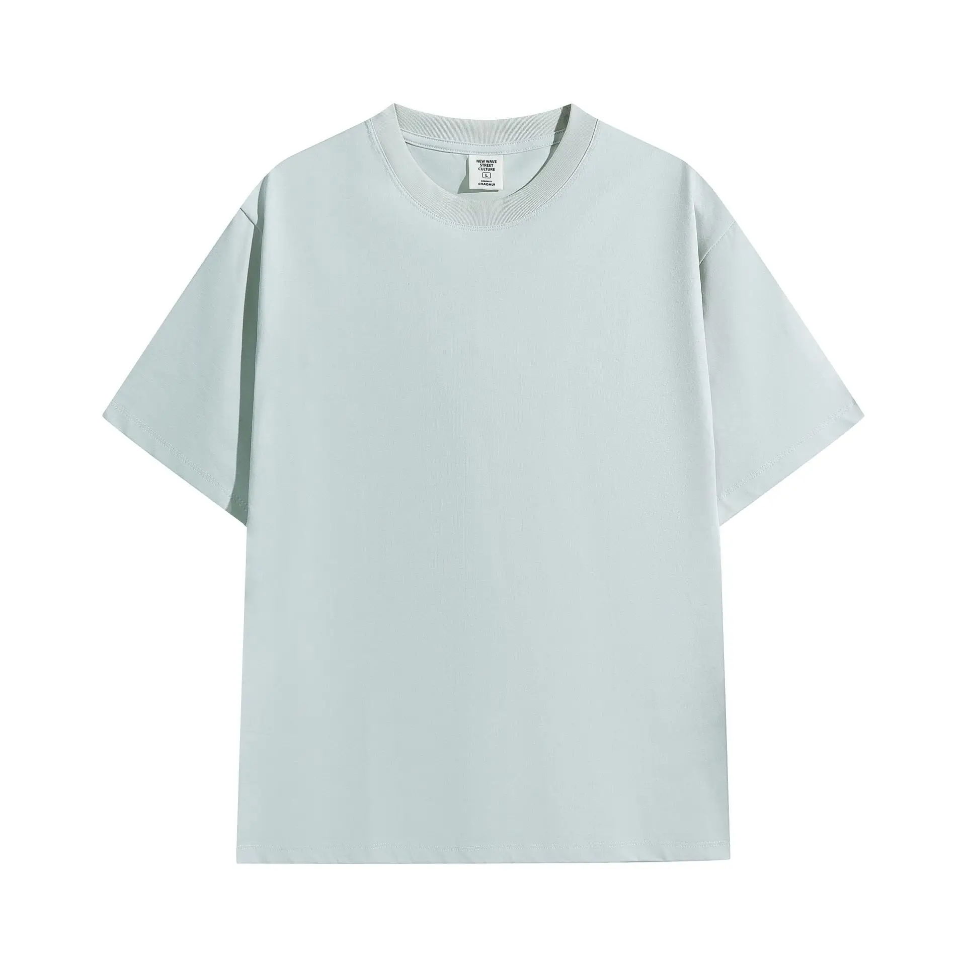 Men 240g Black Crewneck T-Shirt Quick Dry - Image 3