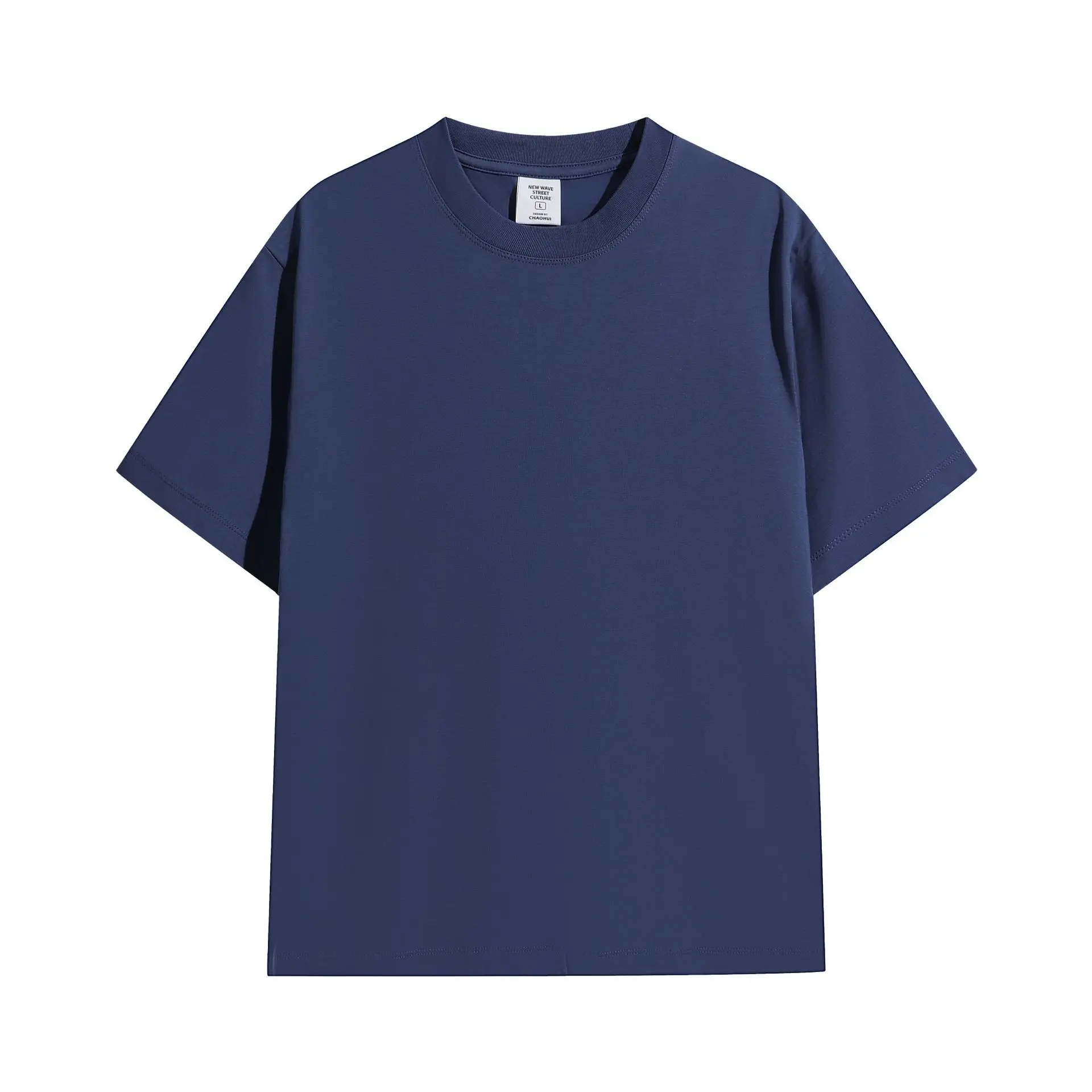 Men 240g Black Crewneck T-Shirt Quick Dry - Image 6