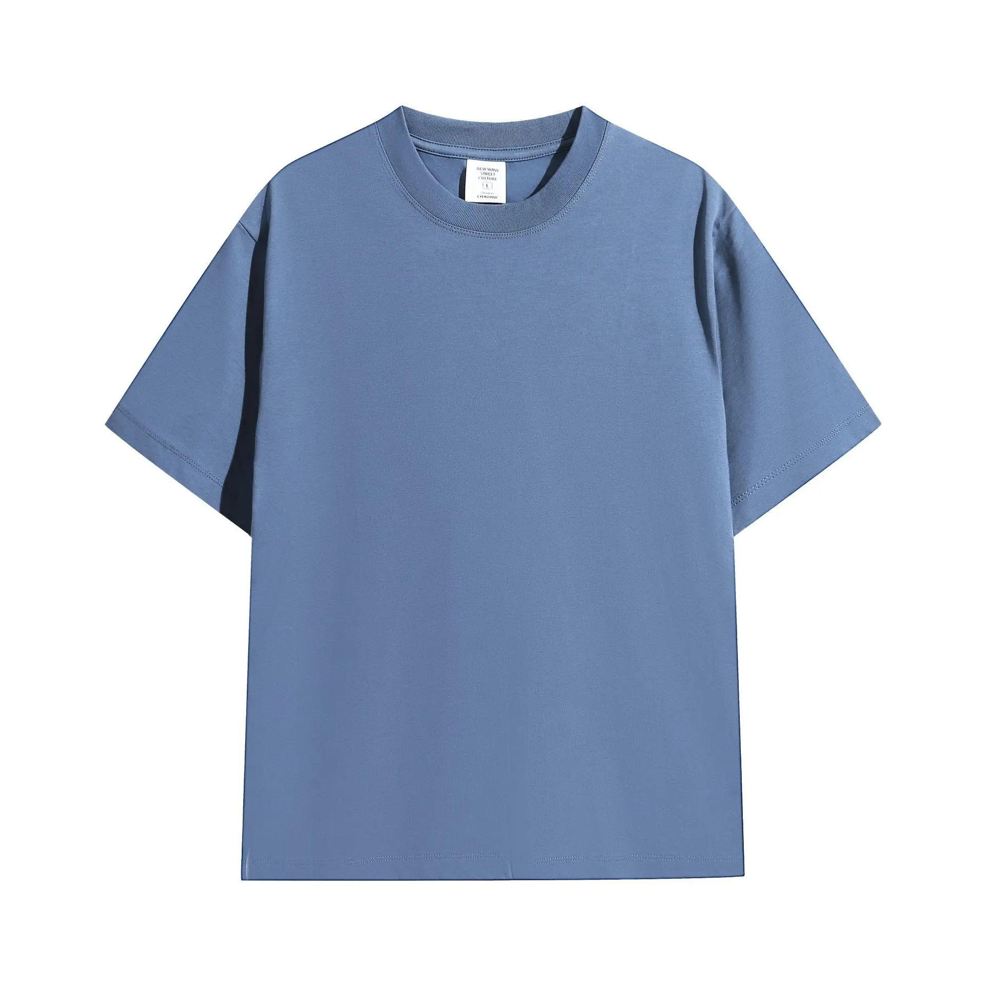 Men 240g Black Crewneck T-Shirt Quick Dry - Image 7