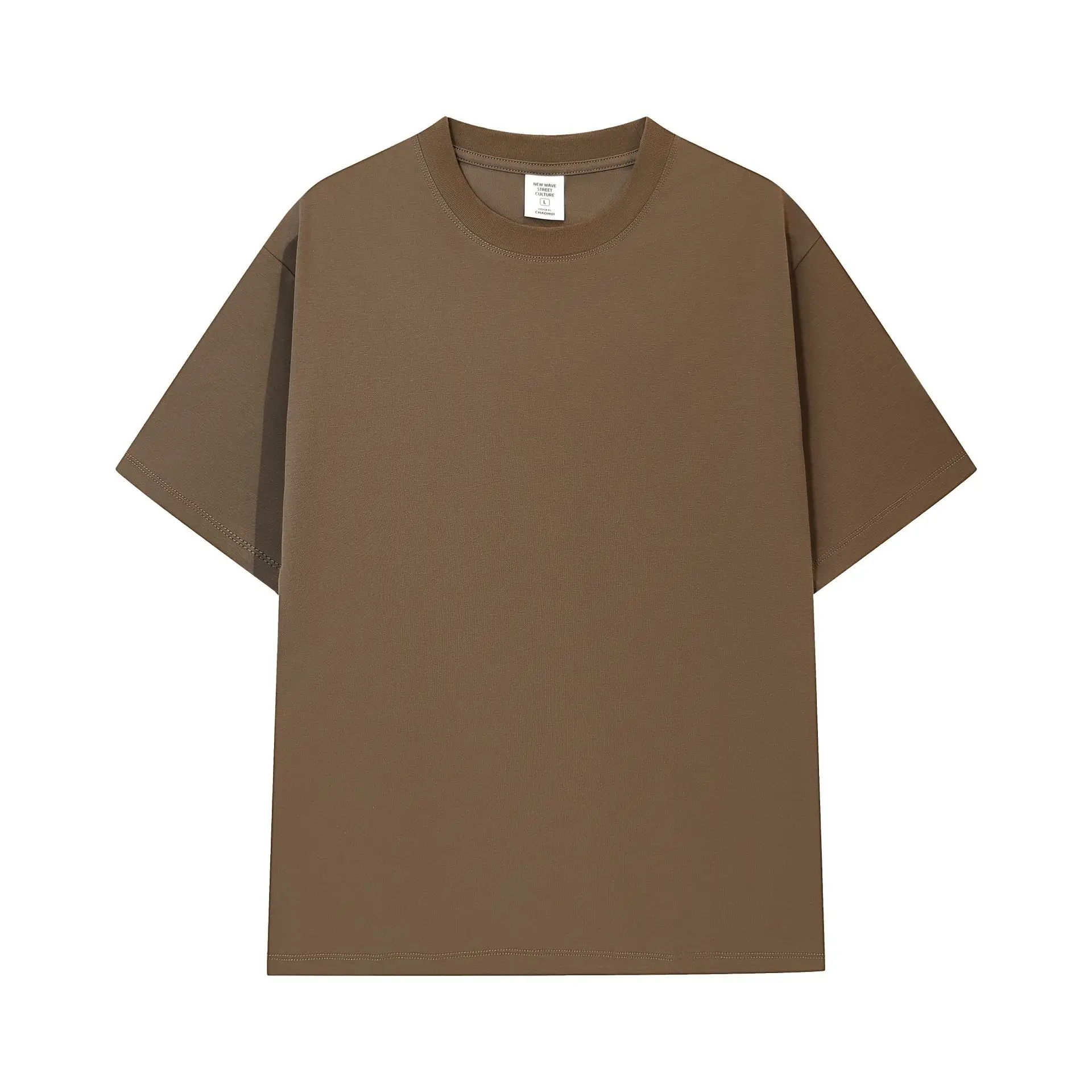 Men 240g Black Crewneck T-Shirt Quick Dry - Image 8