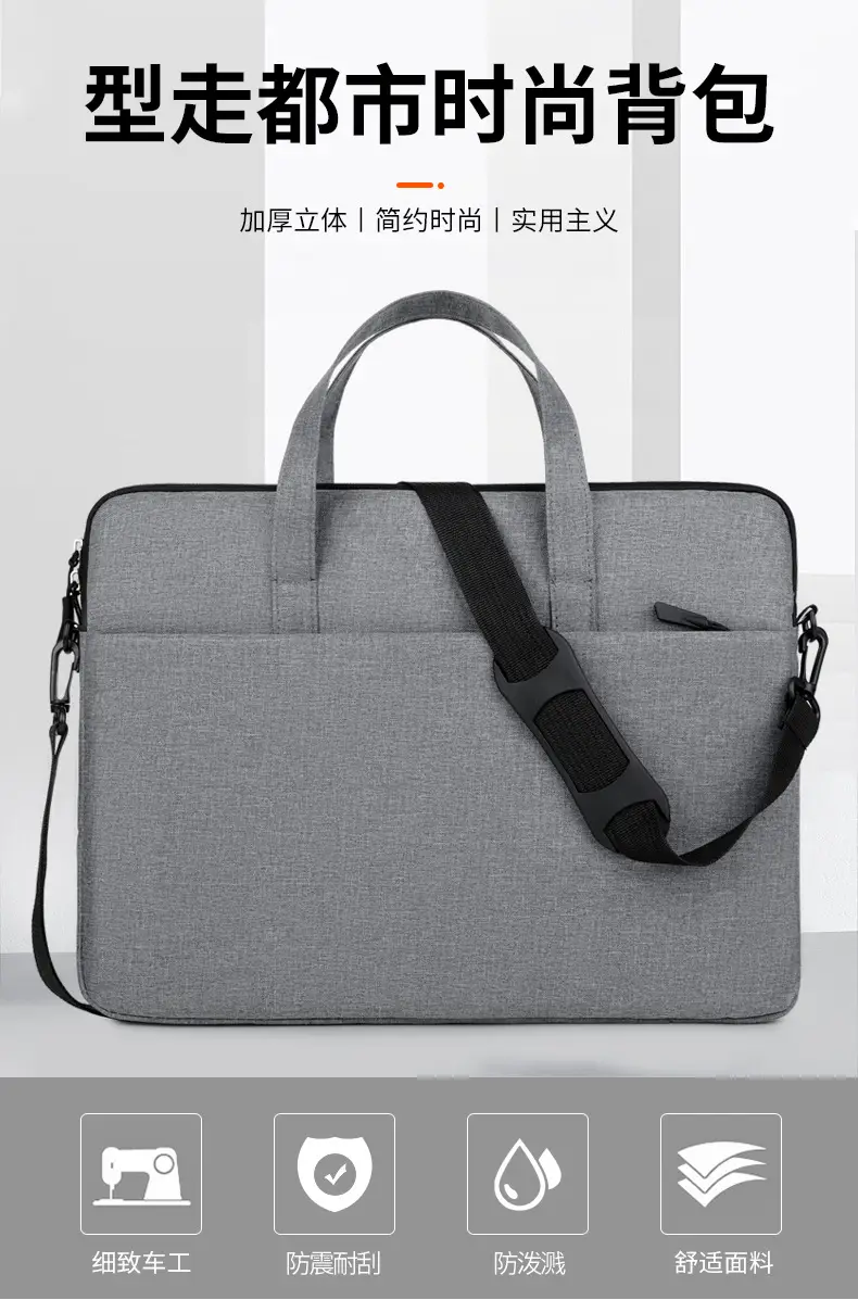 2025 Business Laptop Bag Black Waterproof Crossbody — feature 2