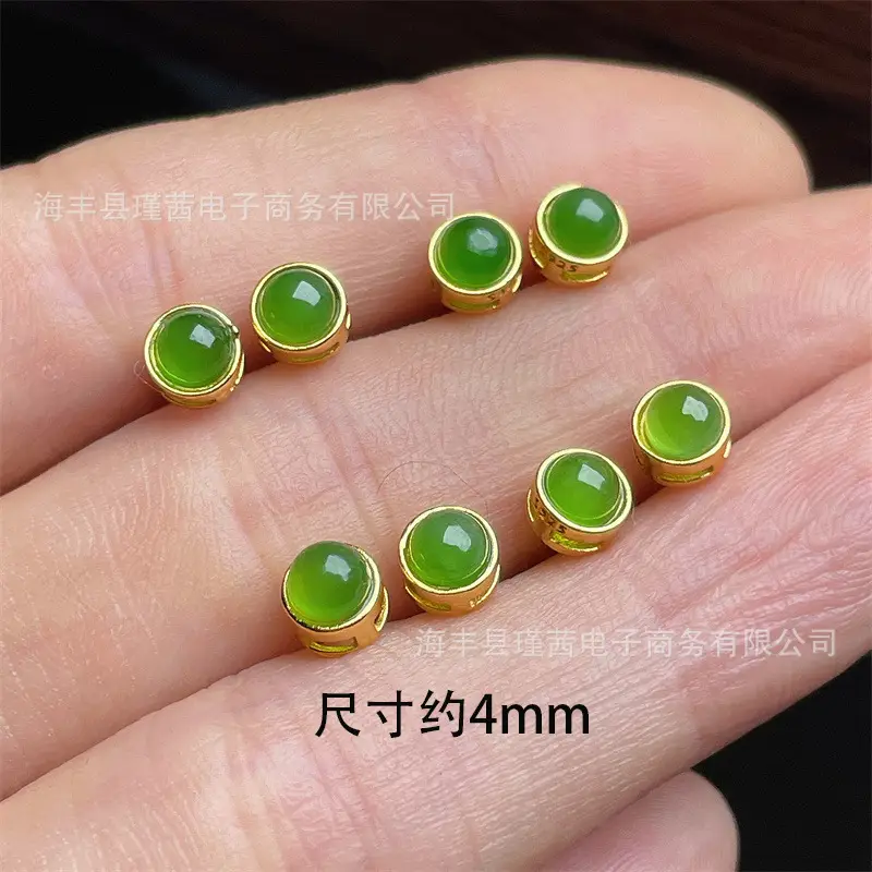 S925 Silver Inlaid Russian Jasper Earrings Live Supply - Image 2