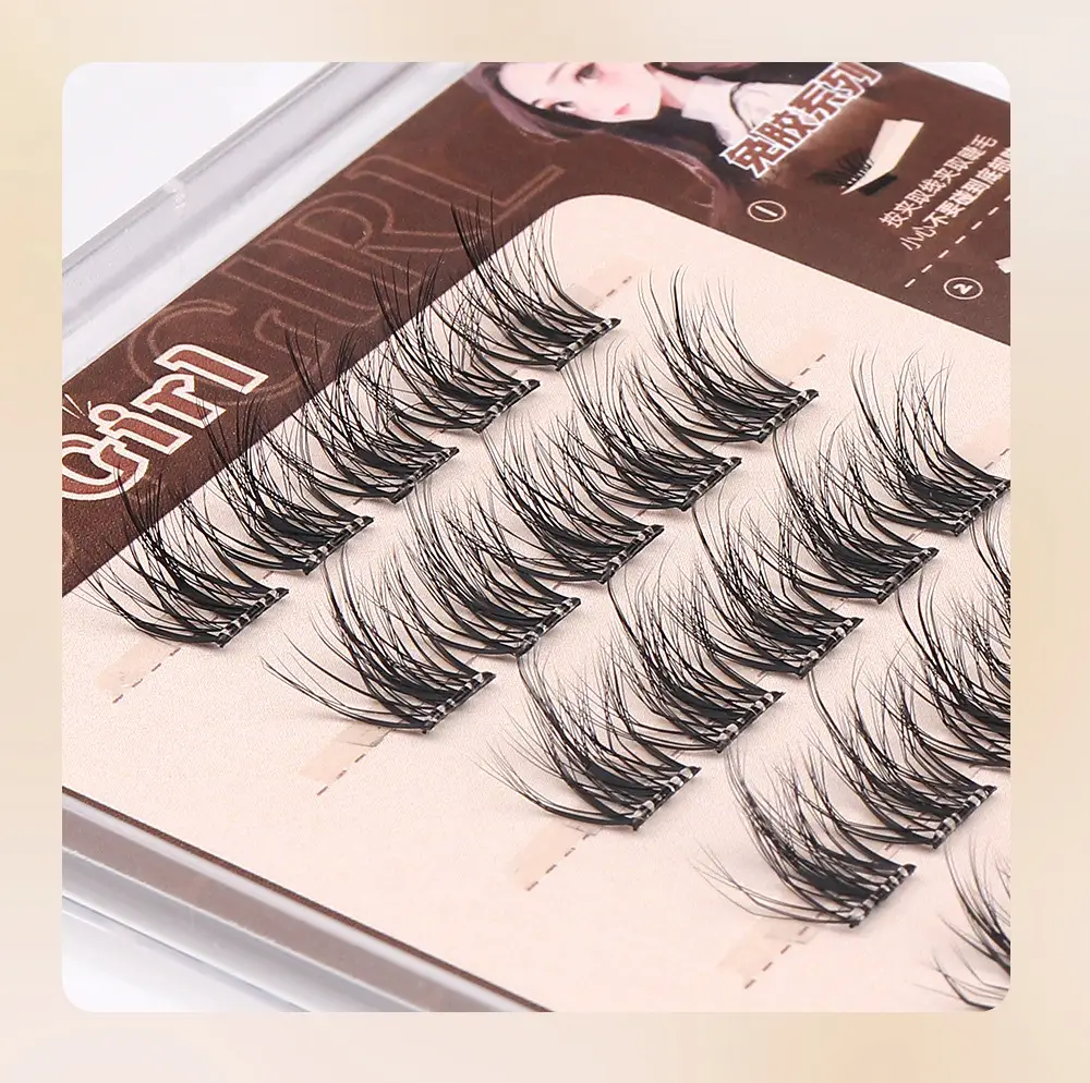 5D Mink Velvet False Eyelashes Glue-Free Self-Adhesive Natural Comic — feature 10