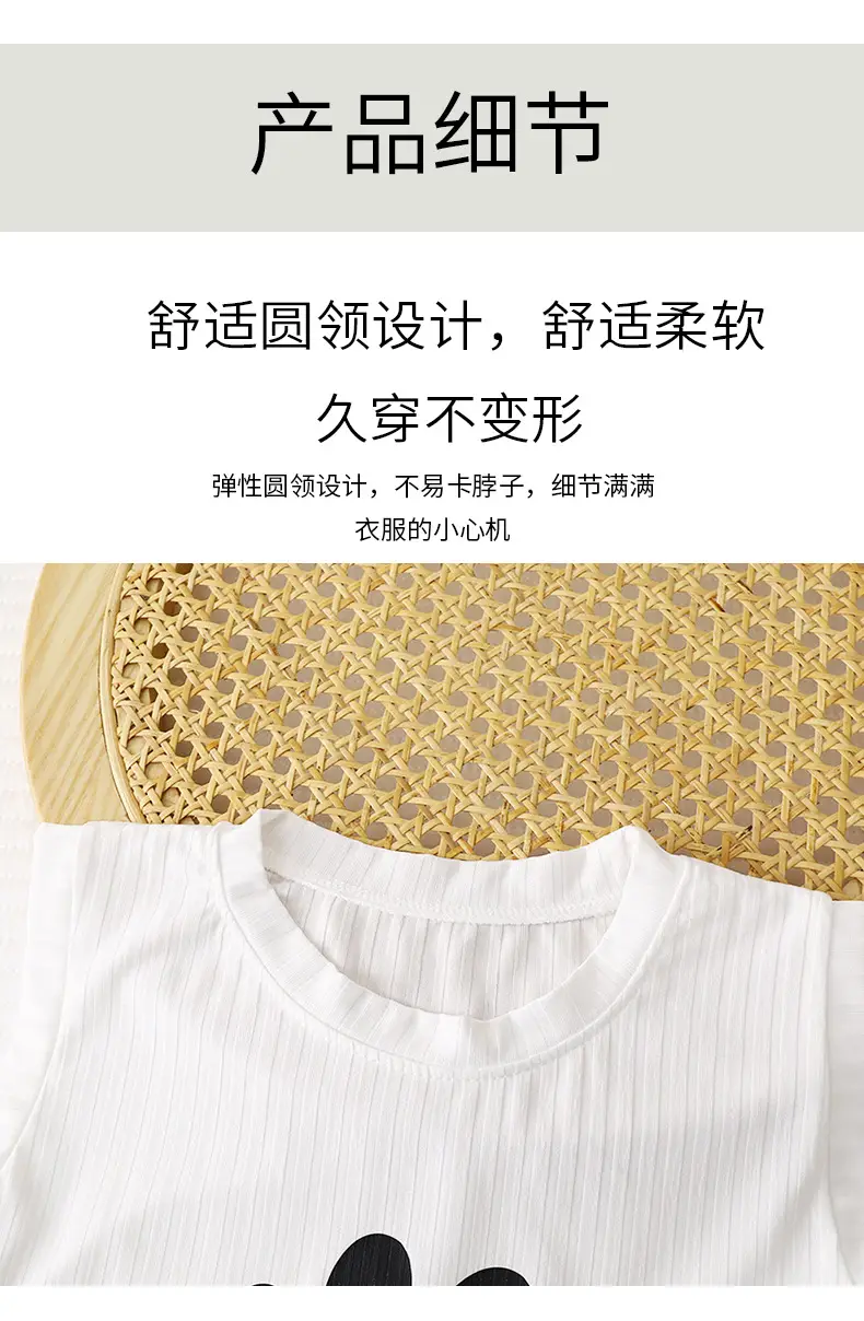 Baby T-Shirt White Sleeveless Dog Print — feature 12