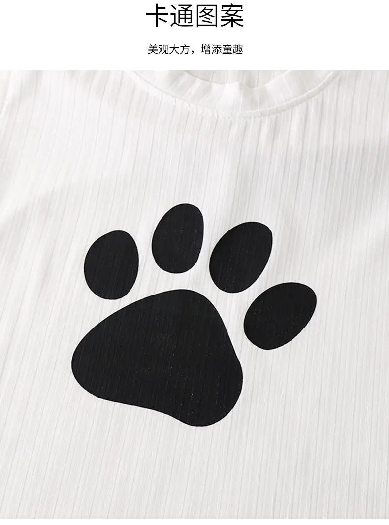 Baby T-Shirt White Sleeveless Dog Print — feature 16