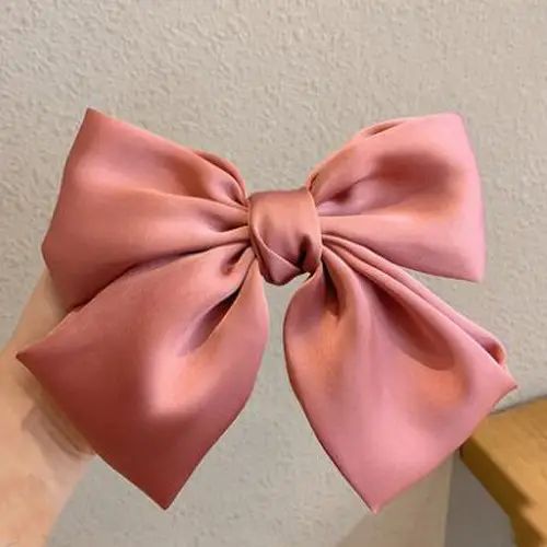 Pink Bow Grab Clip Hairpin for Girls - Image 11