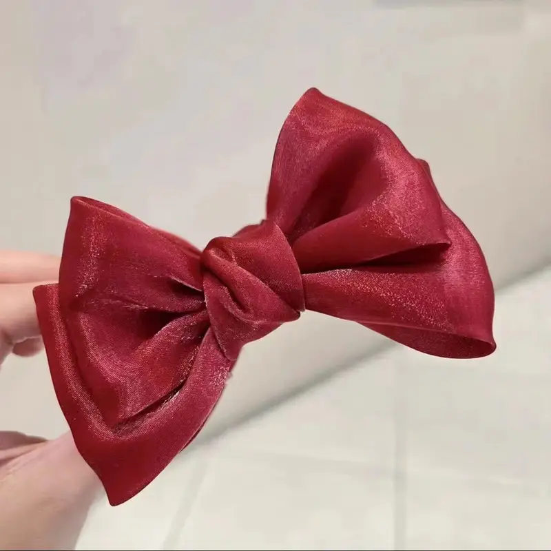 Pink Bow Grab Clip Hairpin for Girls - Image 22