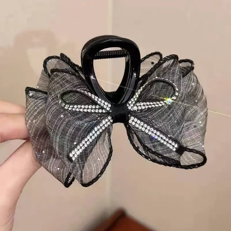 Pink Bow Grab Clip Hairpin for Girls - Image 26