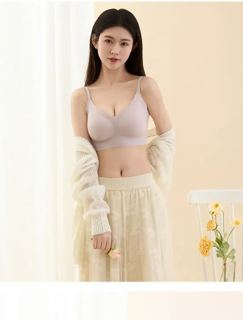 Black Seamless Wireless Vest Bra for Women — feature 13