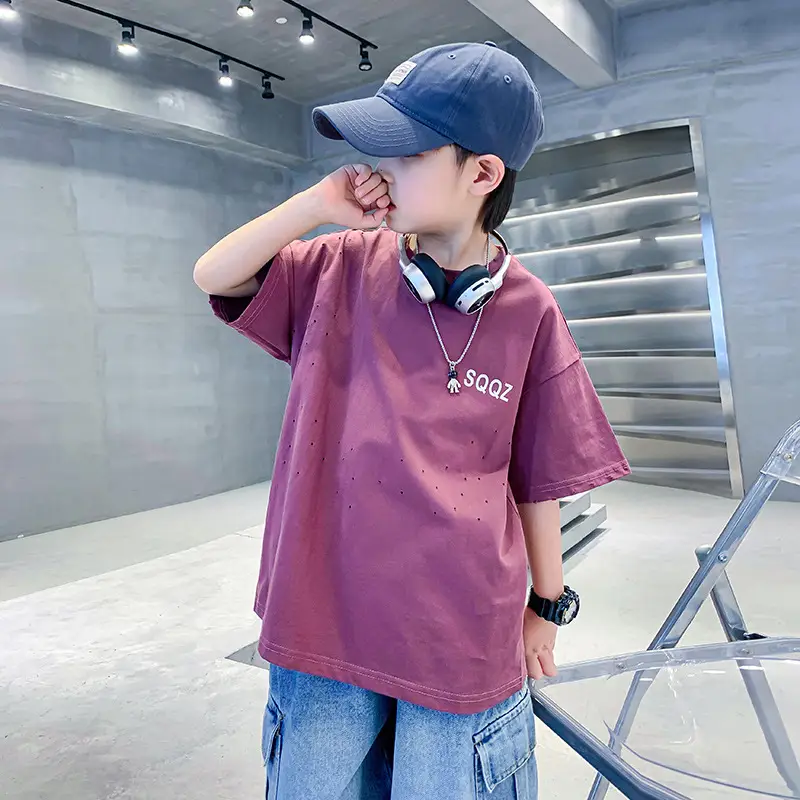 Boys T-shirt FOFTUNAIF Rough Cotton 2025 - Image 2