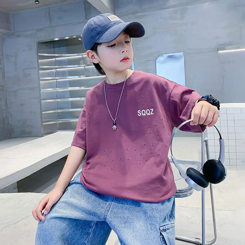 Boys T-shirt FOFTUNAIF Rough Cotton 2025 - Image 5