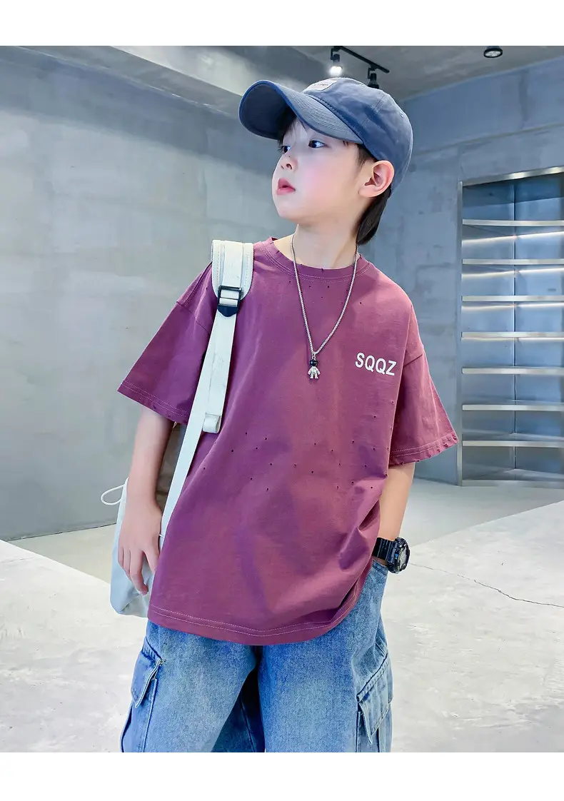 Boys T-shirt FOFTUNAIF Rough Cotton 2025 — feature 16