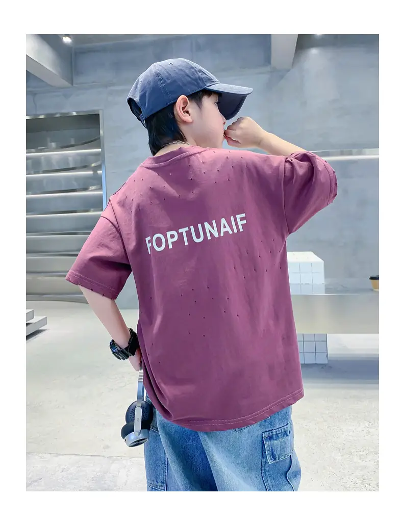 Boys T-shirt FOFTUNAIF Rough Cotton 2025 — feature 17