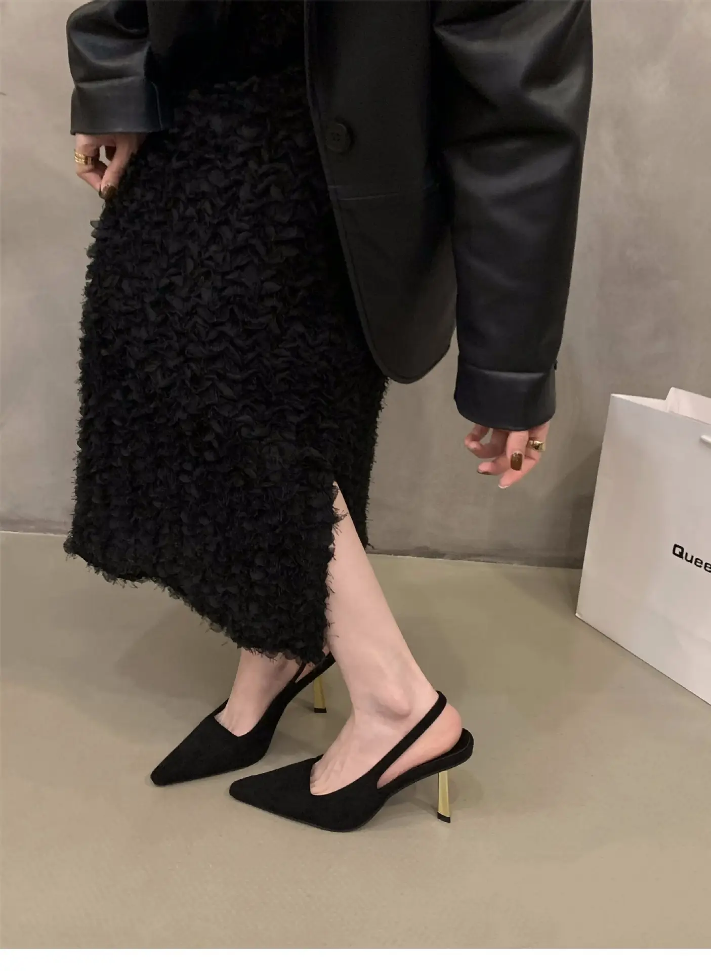 Women's Tan Pointed Heel Formal Shoes Spring 2024 — feature 1