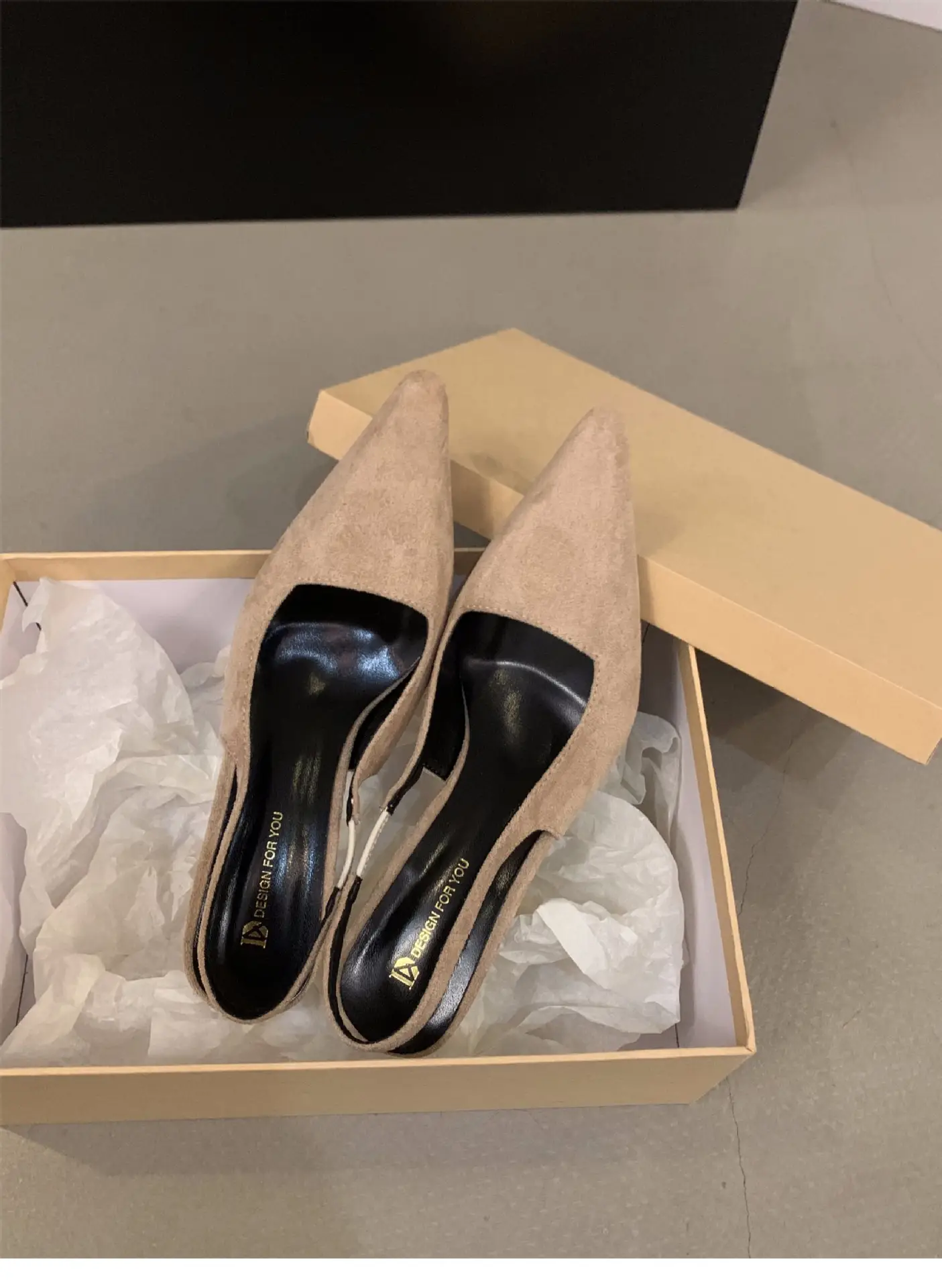 Women's Tan Pointed Heel Formal Shoes Spring 2024 — feature 14