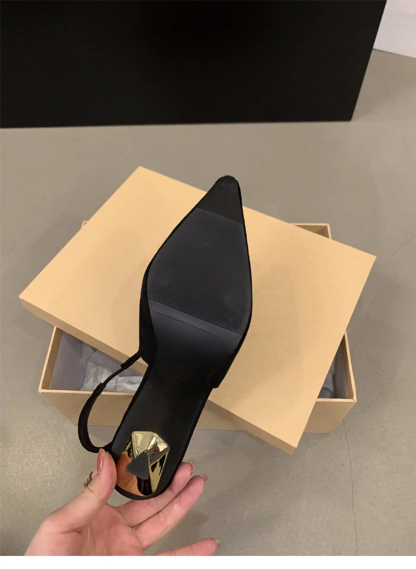Women's Tan Pointed Heel Formal Shoes Spring 2024 — feature 15