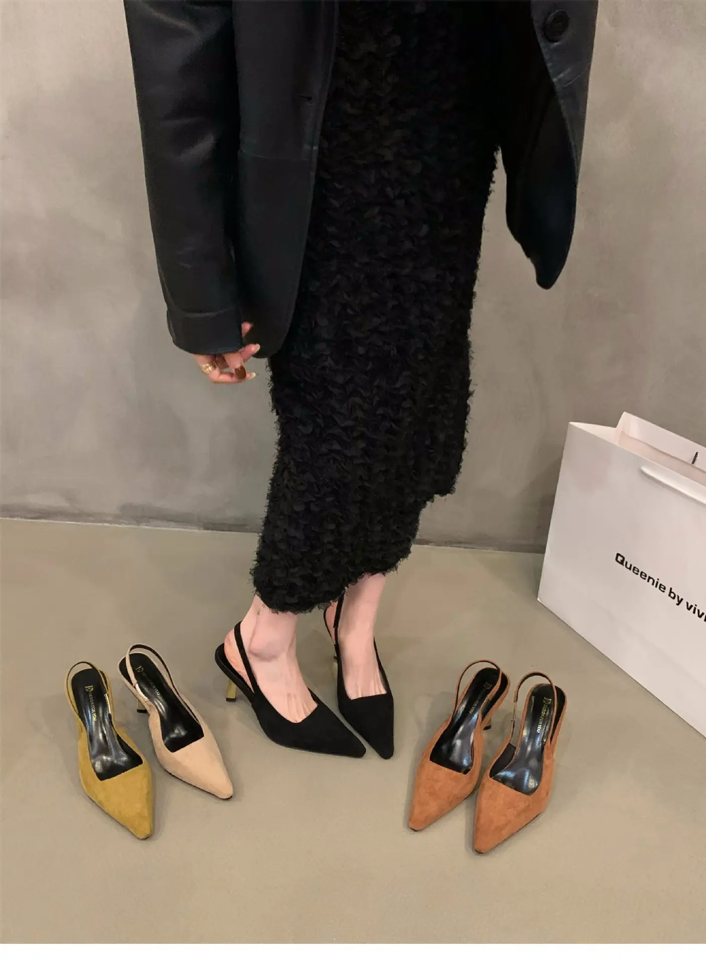 Women's Tan Pointed Heel Formal Shoes Spring 2024 — feature 2
