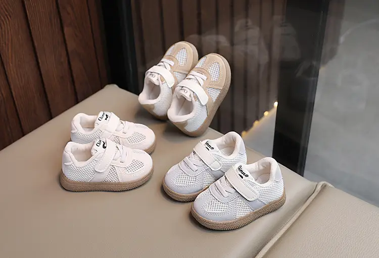 Baby's Spring and Summer Baby Toddler Shoes Soft Sole Breathable Single Mesh Shoes Women's Children's Board Shoes Men's Sports Shoes — feature 3