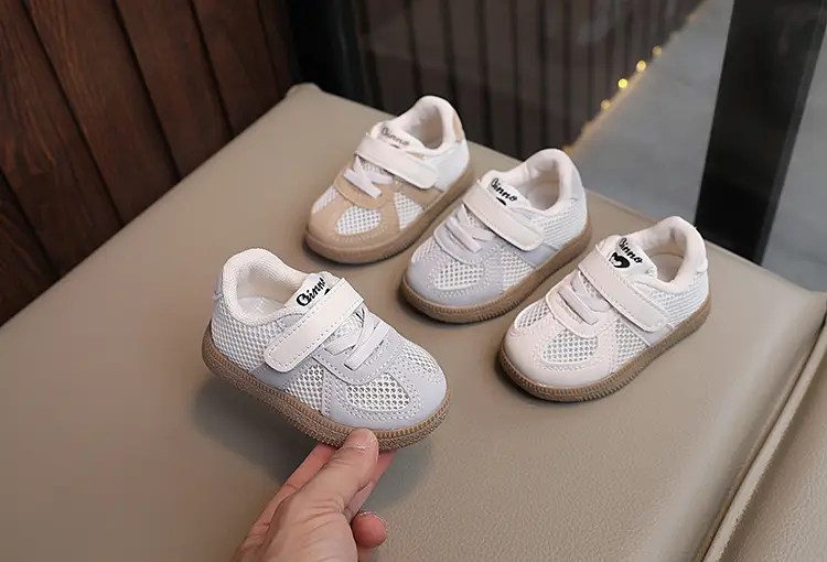 Baby's Spring and Summer Baby Toddler Shoes Soft Sole Breathable Single Mesh Shoes Women's Children's Board Shoes Men's Sports Shoes — feature 4